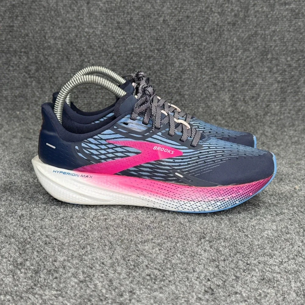 Brooks Hyperion Max Running Shoes Women's 7 Blue Athletic Run Training Sneakers